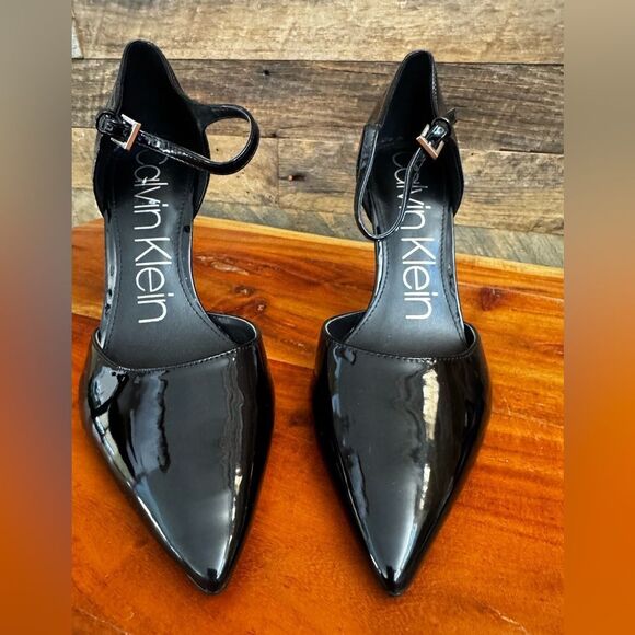 Calvin Klein Women's D Orsay Black Pointed Heels - Picture 1 of 7
